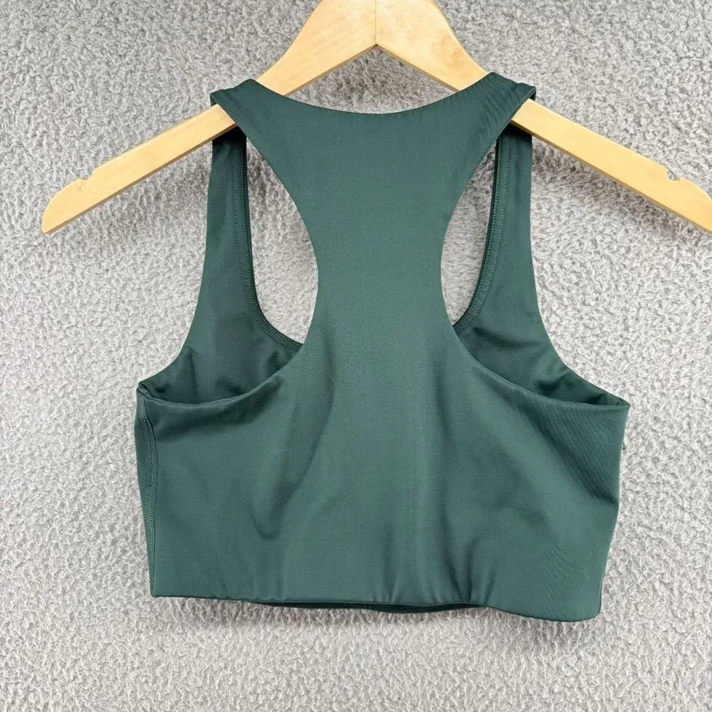 Girlfriend Collective Sports Bra Dark Green Size Small